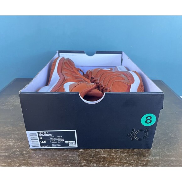 Nike KD 17 Desert Orange Texas Longhorns PE Basketball Shoes Men\'s Size 8 main image 4